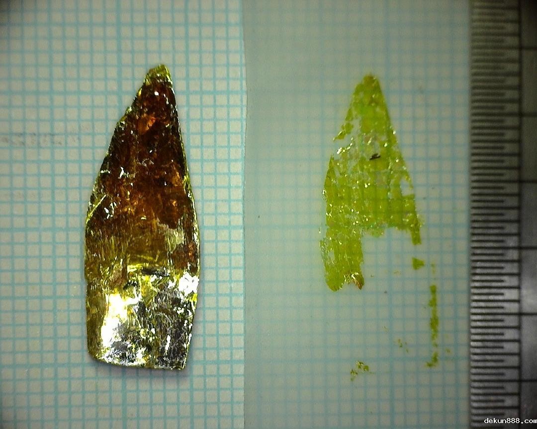 圖五:新利18软件官网晶體成長實驗室產出的二維材料晶體,可反覆用膠帶撕貼,形成單層的二維晶體材料